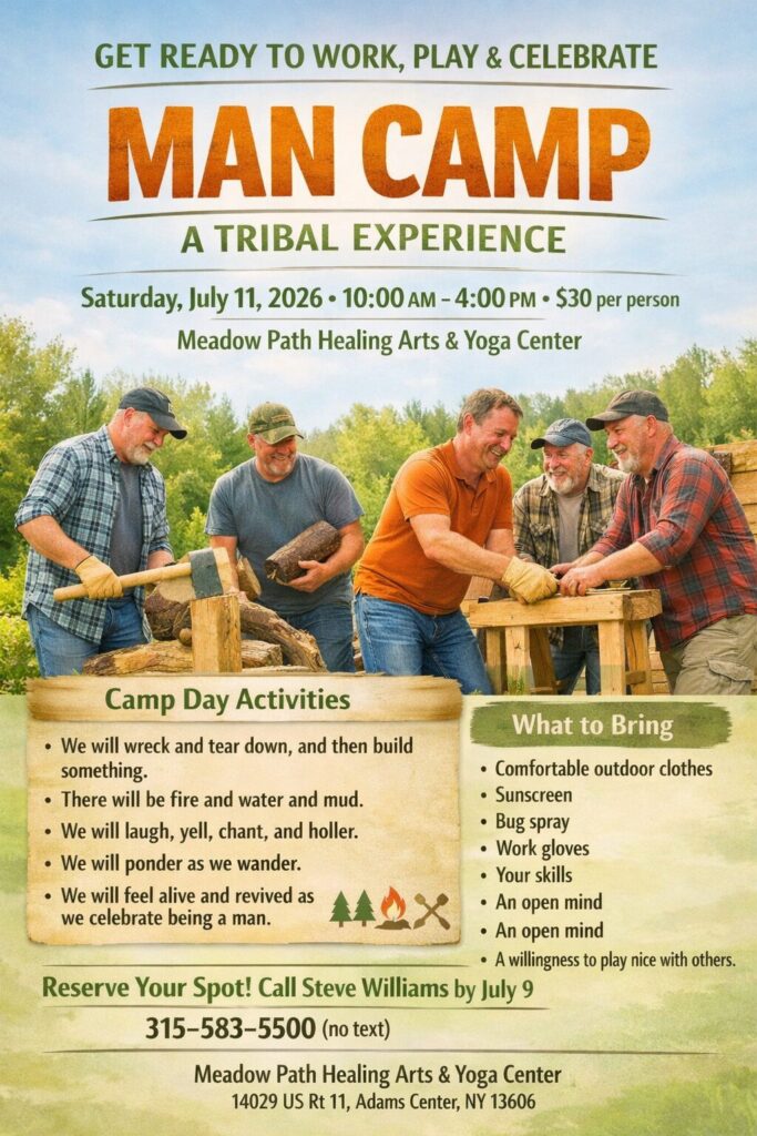 man camp at Meadow Path