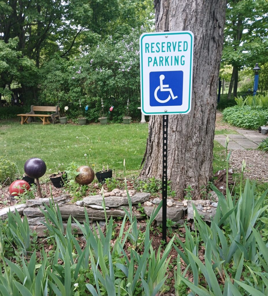 reserved parking Meadow Path